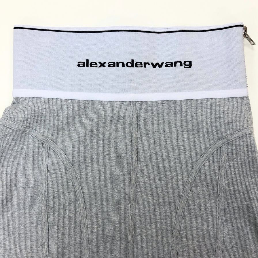 alexanderwang グレー タイトスカート　xs アレキサンダーワン タイトスカート サイドジップ グレー