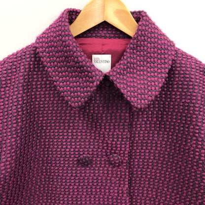 中古◆レッドヴァレンティノ ダブルショート ジャケット レディース 紫 サイズFREE RED VALENTINO 【AFB36】