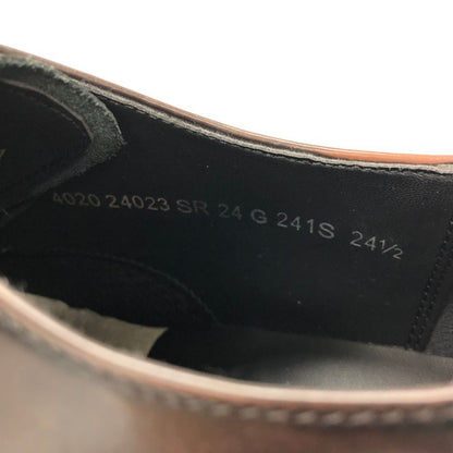 リーガル レースアップシューズ ストレートチップ ダークブラウン メンズ サイズ24.5 241S REGAL 約24.5cm【AFC45】