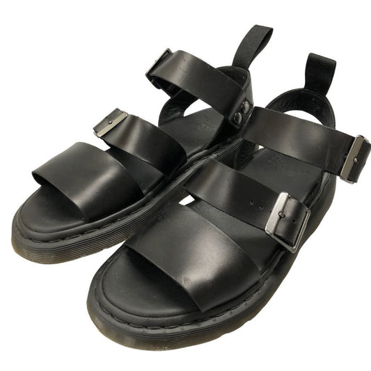 ドクターマーチン レザーサンダル グリフォン ブラック UK6 メンズ Dr.Martens GRYPHON 約24.5cm【AFC47】