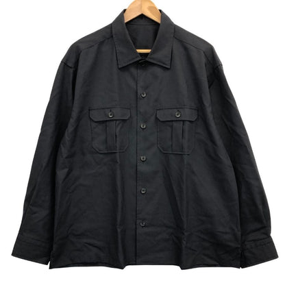 美品◆ザボウ シャツ テックウール SUMMER CPO SHIRTS TECH WOOL サイズ表記なし ブラック系 メンズ ZABOU 【AFB12】