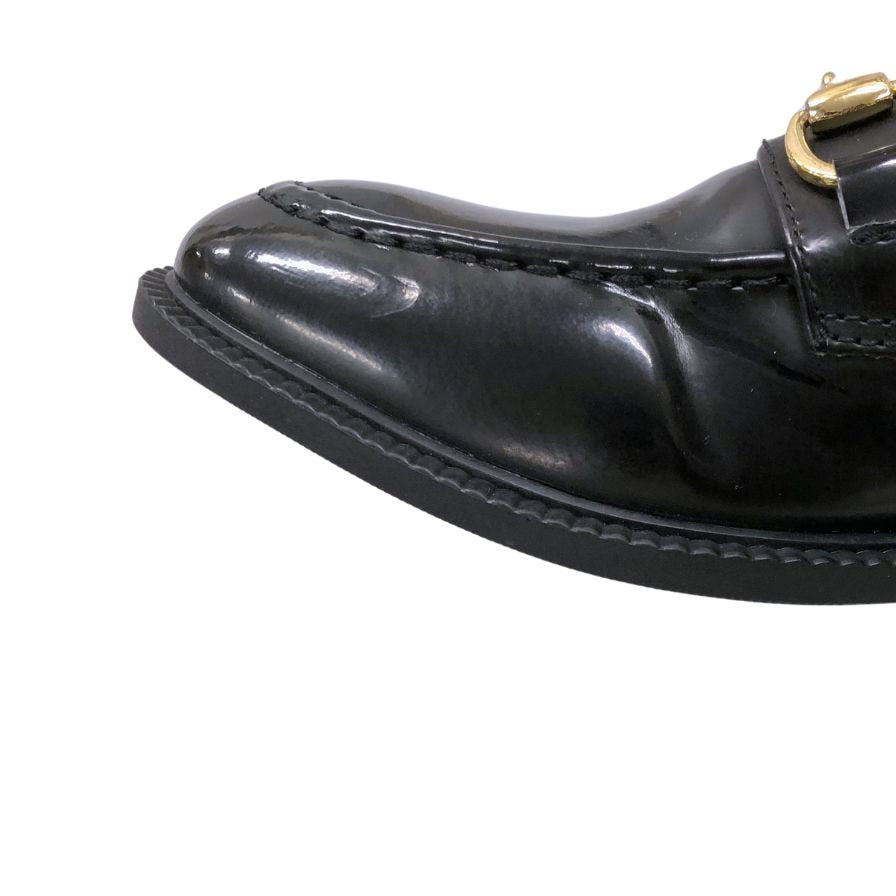 グラベラ ビットローファー ブラック S(約25cm-25.5cm) メンズ 革靴 glabella GOLD BIT LOAFER 約25.0cm【AFC40】