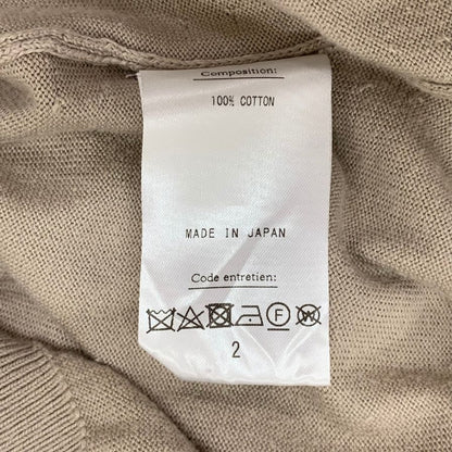 中古◆ヘリル ポケット カットソー コットン リブ ユニセックス サイズ2 ベージュ HERILL 【AFB36】
