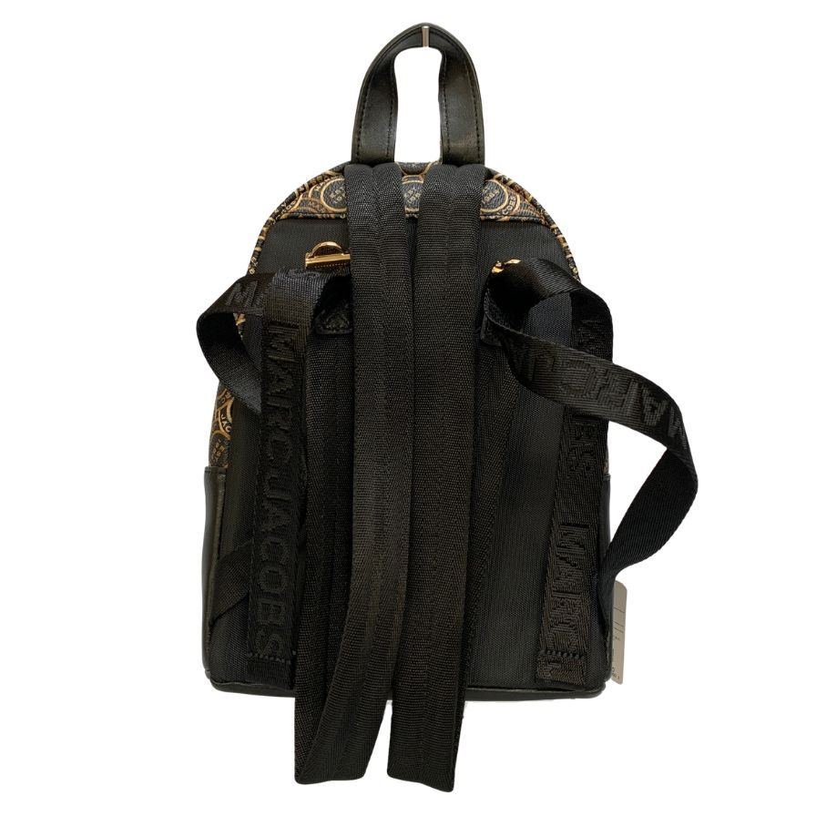 マークジェイコブス ミニリュック 総柄 レザー バックパック ブラウン MARC JACOBS【AFE6】