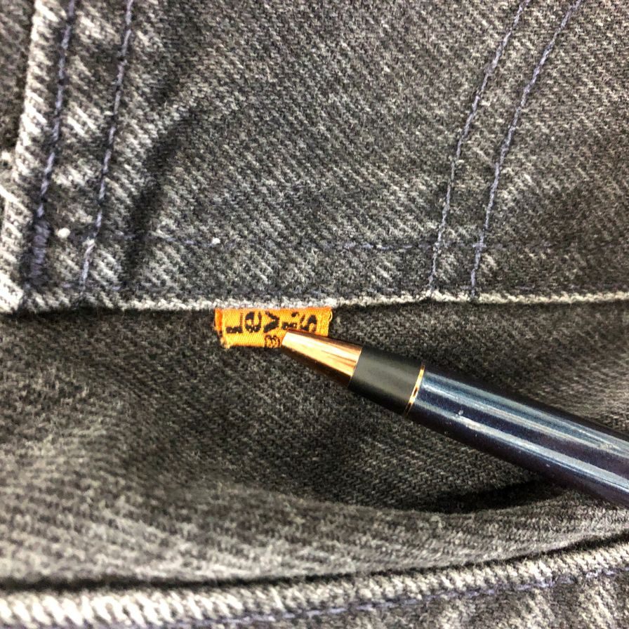 リーバイス デニム 506 STUDENT 90S ボタン裏554 USA製 ブラック レディース W27 L30 LEVI’S 【AFB20】