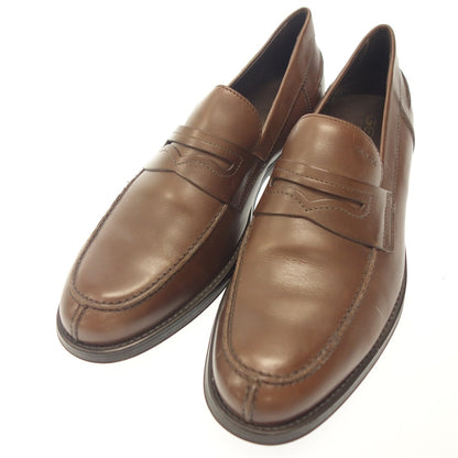 Very good condition ◆GEOX coin loafer men's brown size 44 GEOX [AFC3] 