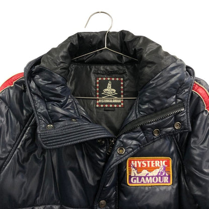 美品◆ヒステリックグラマー 中綿ジャケット ワッペン ブラック メンズ サイズM HYSTERIC GLAMOUR 【AFA20】