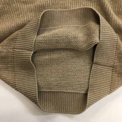 美品◆エルメネジルドゼニア ニットセーター カシミヤ100% クルーネック ベージュ系 サイズ50 メンズ Ermenegildo Zegna 【AFB41】