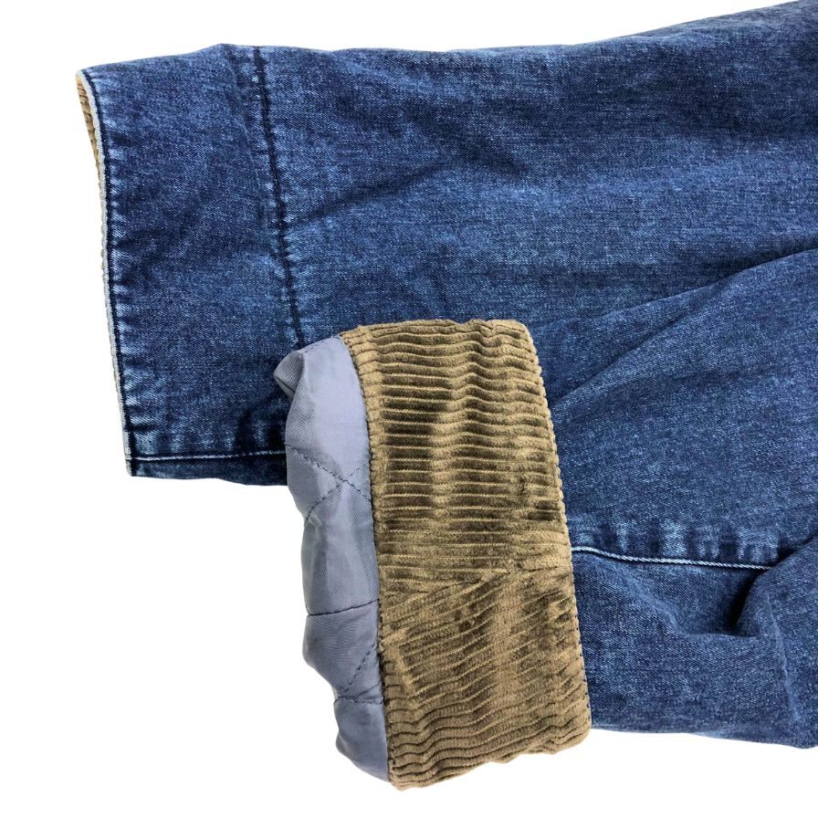 美品◆パパス アイランド デニム カバーオール メンズ M インディゴ D0414FJM02 PAPAS ISLAND 【AFB3】