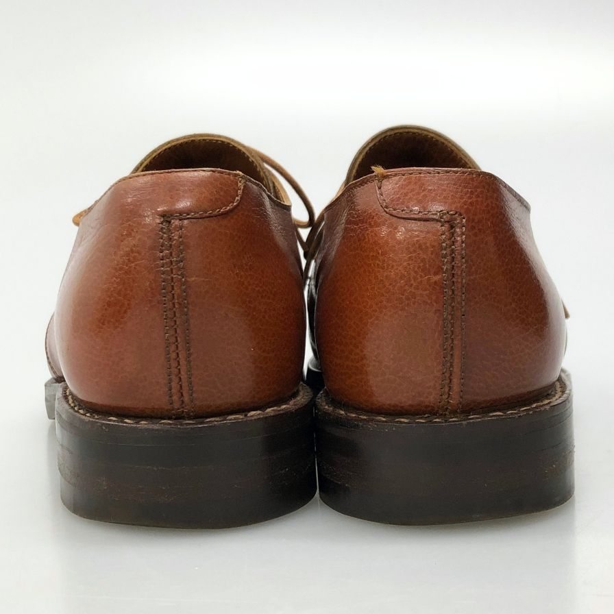 ジョージクレバリー レザーシューズ K35269 プレーントゥ メンズ ブラウン サイズ6.5 GEORGE CLEVERLEY ビジネスシューズ 約25.0cm【LA】【中古】