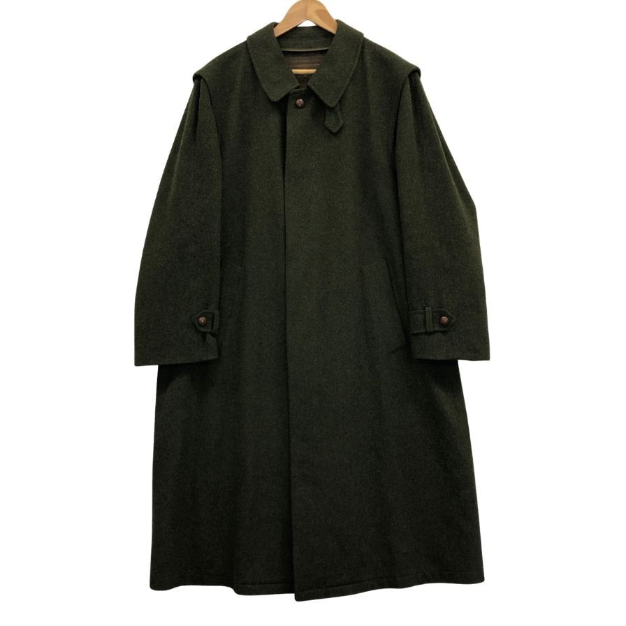 極美品◆アクアスキュータム ローデンコート ウール オリーブ  サイズ36 メンズ Aquascutum 【AFA4】