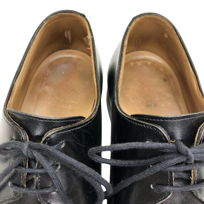 クロケット&ジョーンズ レザーシューズ ハイバリー プレーントゥ 3ホール 外羽根 ブラック メンズ サイズ7E Crockett & Jones HIGHBURY ビジネスシューズ 約25.5cm【LA】【中古】