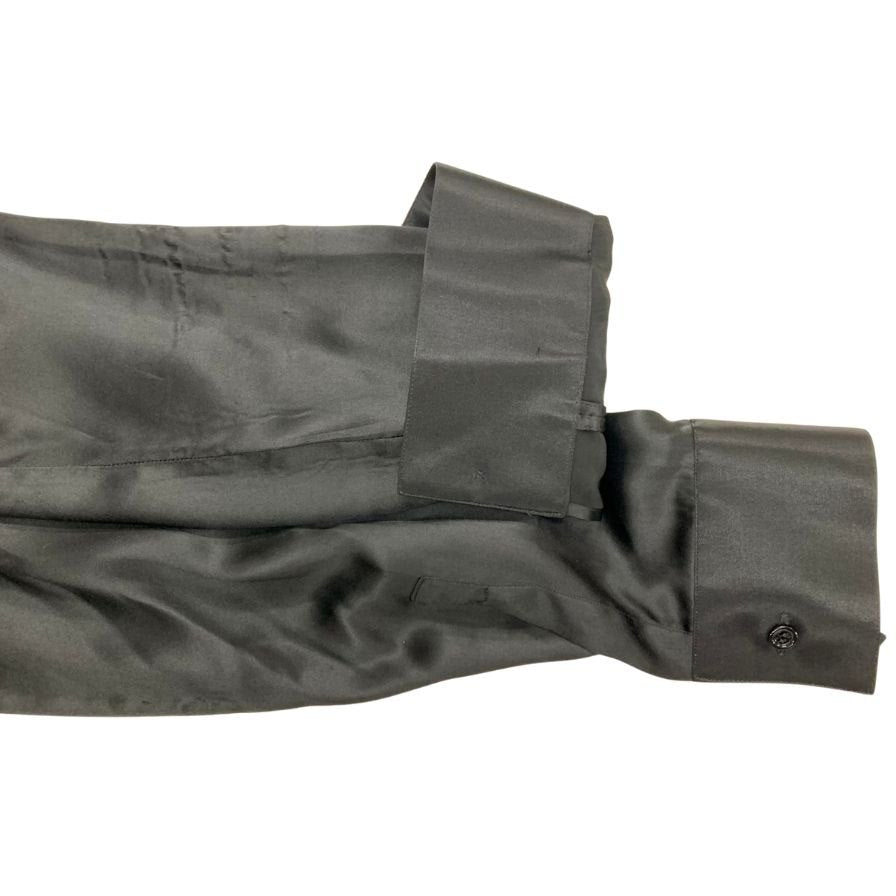 美品◆ディオール 長袖 ドレス シルク シャツ 20ss グレー メンズ サイズ38 DIOR 【AFB43】