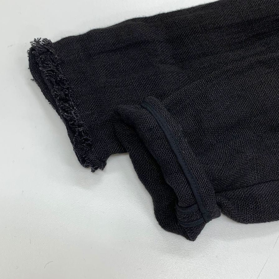 極美品◆トムフォード 長袖 トップス リネン100% レディース サイズ44 ブラック TOM FORD 【AFB1】