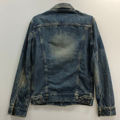 美品◆エフオービーファクトリー デニムジャケット Ｆ2206 ダメージ加工 インディゴ サイズＳ FOB FACTORY 【AFB6】
