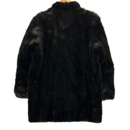 中古◆サフロン ブラックミンク 逆毛コート ブラック サイズ11 SAFRON 【AFF20】