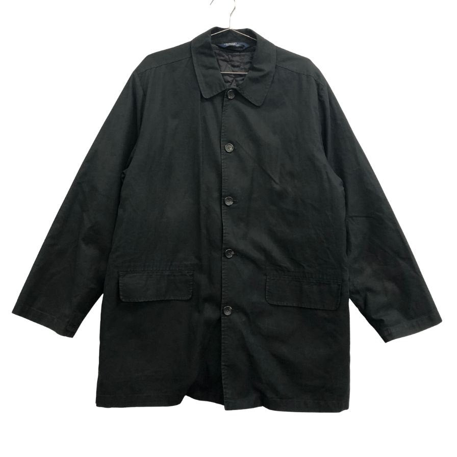 中古◆ポロラルフローレン ハーフコート 90年代 中綿ライナー付き ブラック メンズ サイズL Polo Ralph Lauren 【AFB9】