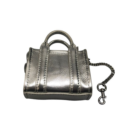 マークジェイコブス キーホルダー ナノトートチャーム シルバー MARC JACOBS【AFI27】【中古】