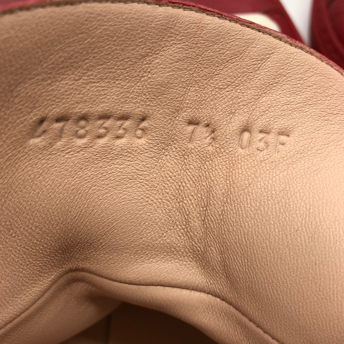 グッチ レザーハイカットスニーカー  478336 パンサー レッド系 メンズ サイズ7.5 GUCCI 約26.5cm【AFC9】