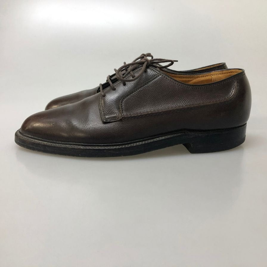 フローシャイム レザーシューズ 639629 プレーントゥ グレインレザー ダービー ブラウン メンズ サイズ8.5D FLORSHEIM 約26.5cm【AFC44-2】