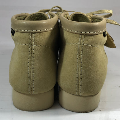 クラークス ワラビーブーツ スエード ゴアテックス メンズ メープル UK6.5G CLARKS 約24.5cm【AFD2】