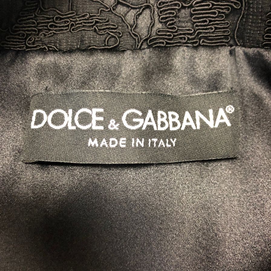美品◆ドルチェ&ガッバーナ レースジャケット  レディース サイズ40 ブラック  Dolce & Gabbana 【AFB36】