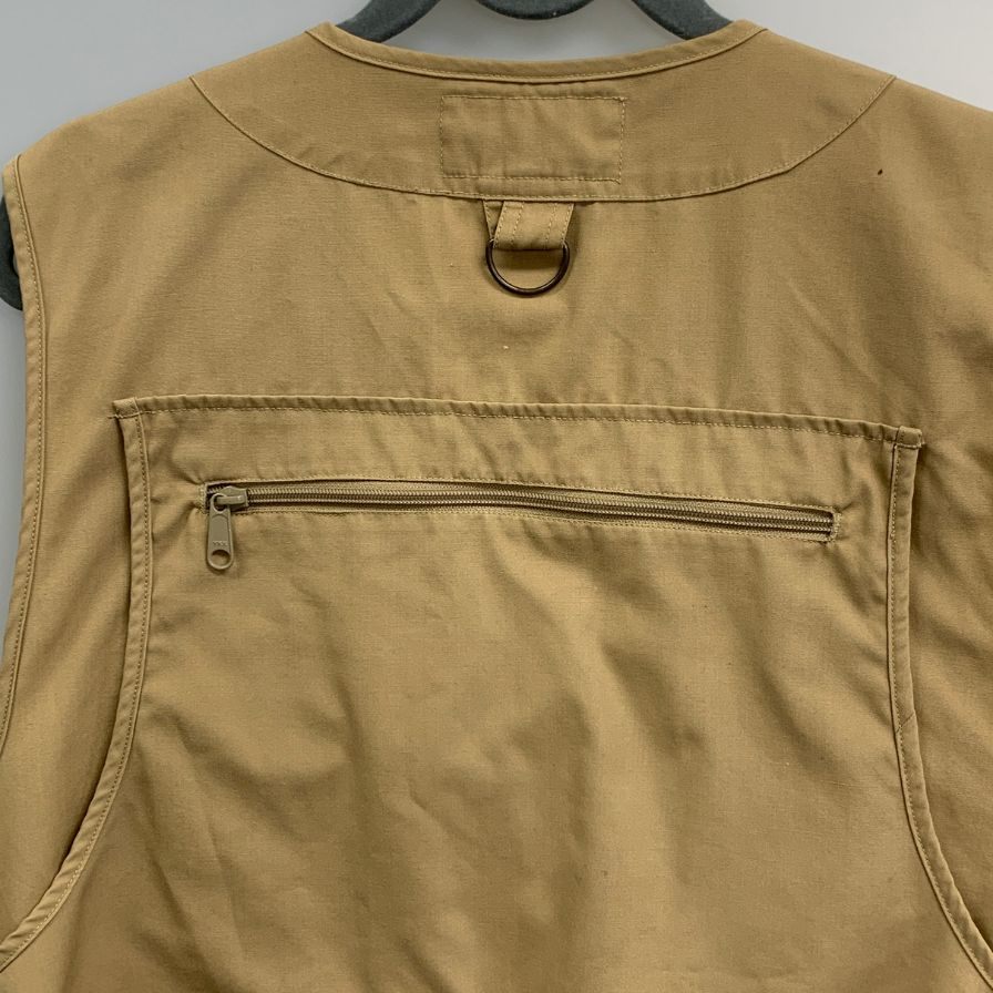 中古◆エルエルビーン フィッシングベスト コットン ベージュ サイズS L.L.Bean 【AFB35】