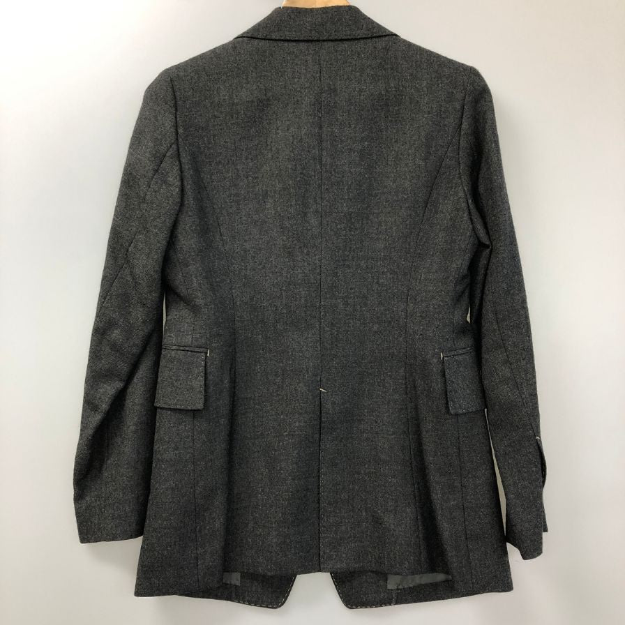 美品◆ラジョコンダ ウール テーラードジャケット グレー レディース サイズMJ-9 LA JOCONDE 【AFA18】