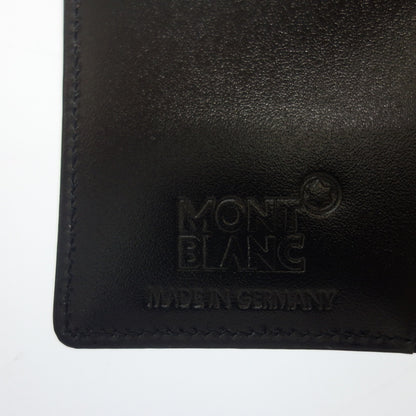 極美品◆モンブラン 二つ折り財布 マイスターシュテュック レザーコレクション ブラック MONTBLANC【AFI19】