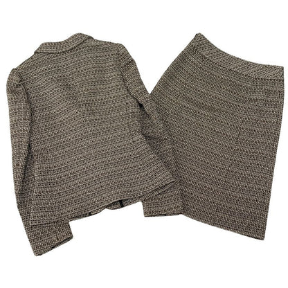 美品◆バーバリーブラックレーベル セットアップ ツイード サイズ38 BURBERRY BLACK LABEL 【AFB10】