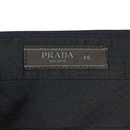 プラダ 17年製 スラックスパンツ メンズ サイズ46 ネイビー  PRADA 【AFB42】