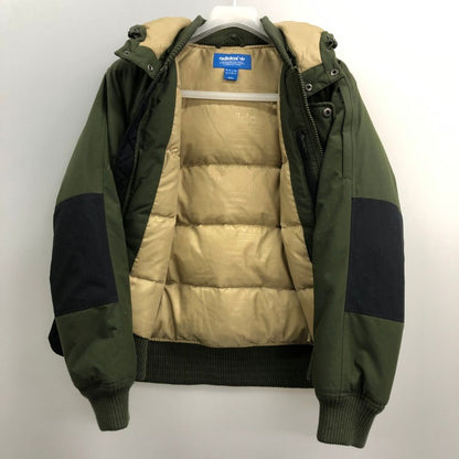 中古◆アディダス ダウンジャケット ブルゾン カーキ レディース サイズS ADIDAS 【AFA18】