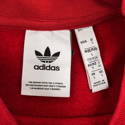 美品◆アディダス スウェット マンチェスターユナイテッド レッド 裏起毛 メンズ サイズM adidas 【AFB30】