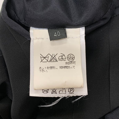 美品◆フェンディ ドレープ ドレス フォーマル シルク100% レディース サイズ40 ブラック FENDI 【AFB27】