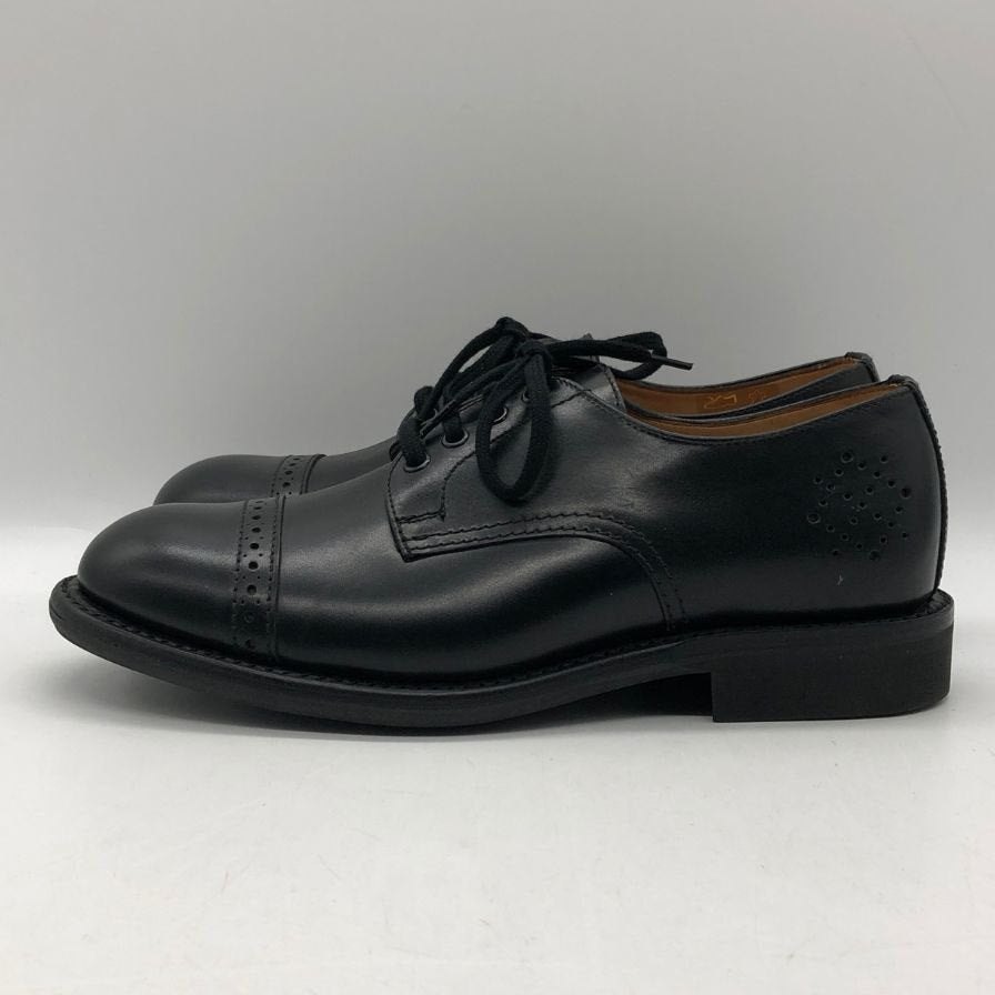 サンダース BGS コレクション パンチドキャップ、ダービー ブラック サイズ6 メンズ SANDERS 約25.0cm【AFD9】