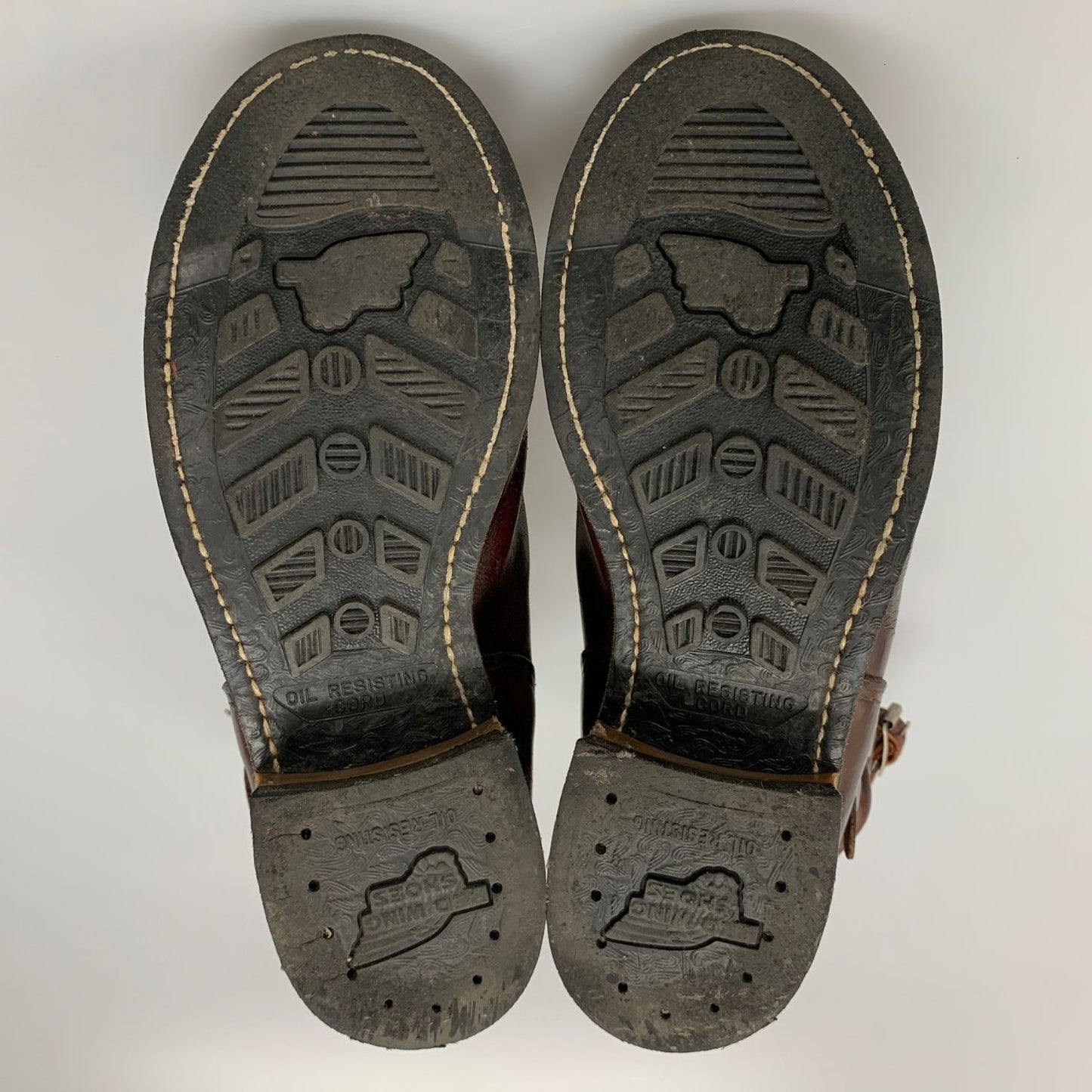 レッドウィング エンジニアブーツ レザー ワーク 7インチ シューズ ブラウン メンズ サイズ6.5 REDWING 約25.5cm【AFD5】