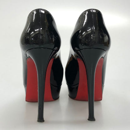ルブタン ラウンドトゥ ハイヒール パテントレザー ブラック サイズ35 Christian Louboutin 約21.5cm【AFD1】