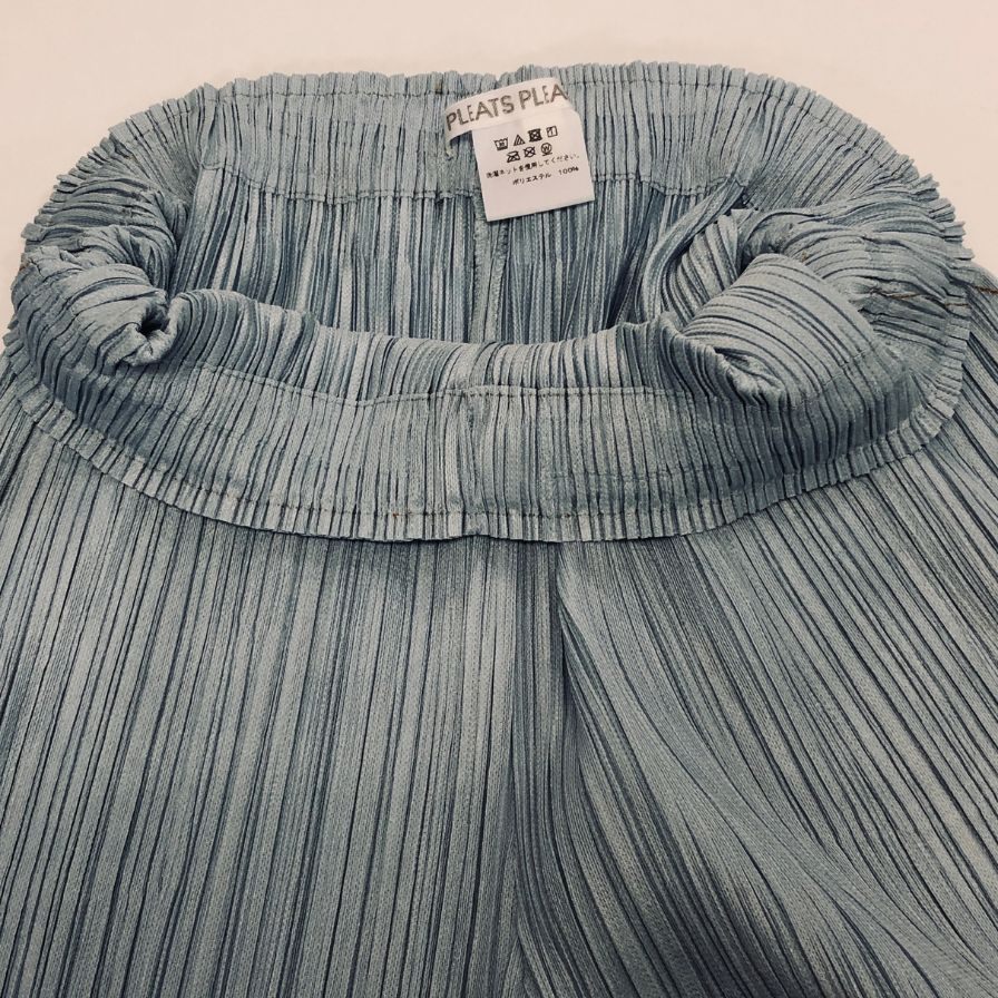 プリーツプリーズ イッセイミヤケ ワイド パンツ PP21-JF653 ブルー サイズ4 PLEATS PLEASE 【AFB13】