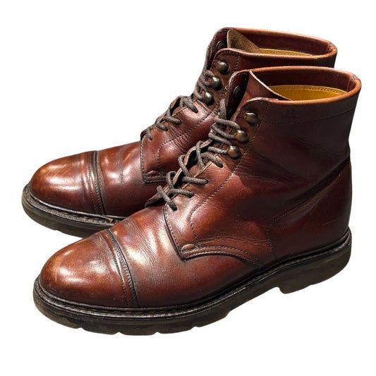 ジョンロブ レザーブーツ ロッキー キャップトゥ コテージライン PARISロゴ サイズUK6.5 JOHNLOBB ブーツ 約25.0cm【LA】【中古】