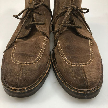 バリー レザーシューズ Uチップ ブーツ スエード ブラウン サイズ41.5  BALLY 約26.5cm【AFC44】
