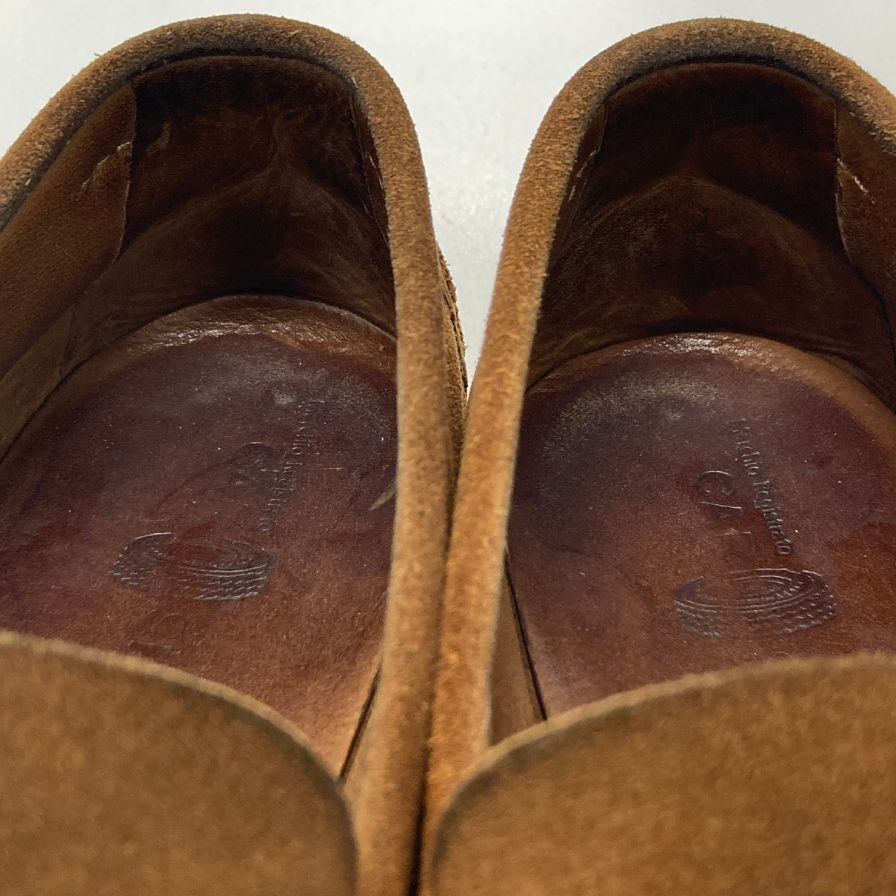 カーシュー ドライビングシューズ  スエード ブラウン サイズ6 メンズ CAR SHOE 約25.0cm【AFC53】