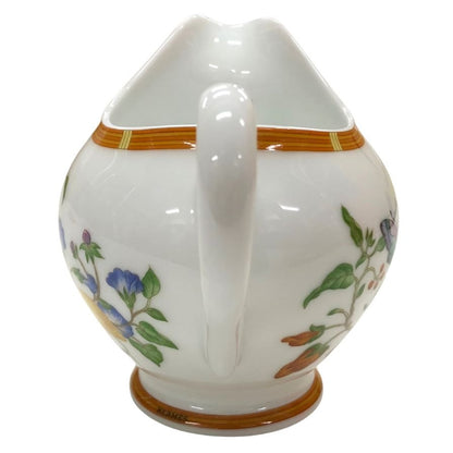 エルメス シエスタ ミルクポット 花柄 ホワイト HERMES【AFI28】【中古】