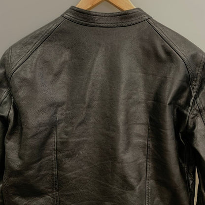 美品◆リックオウエンス レザージャケット シングルライダース 本革 RU16F6778 ブラック メンズ サイズ48 Rick Owens 【AFG1】