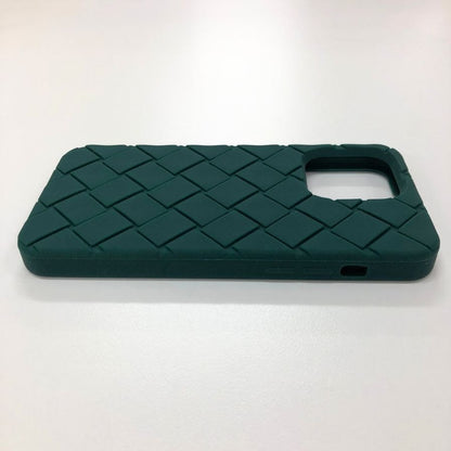 ボッテガヴェネタ iPhoneケース iPhone15ProMAX ラバー イントレチャート グリーン系 BOTTEGA VENETA【AFI18-3】【中古】