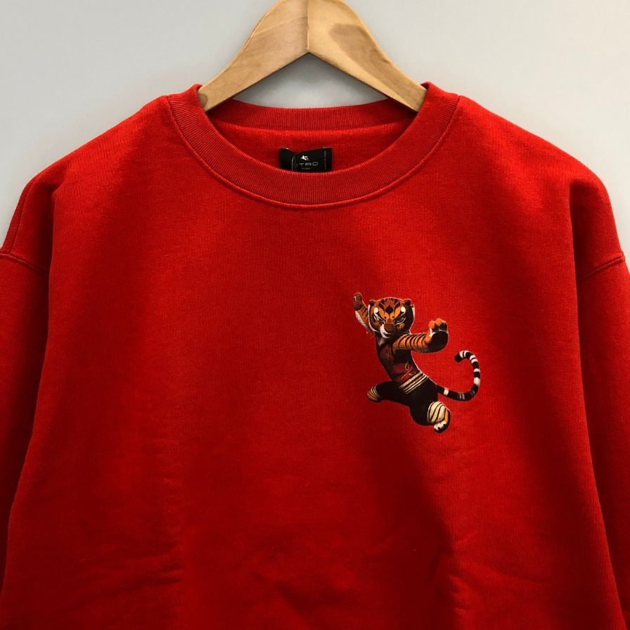 新品同様◆エトロ スウェット カンフーパンダ プリントデザイン レディース レッド系 サイズM ETRO 【AFB33】