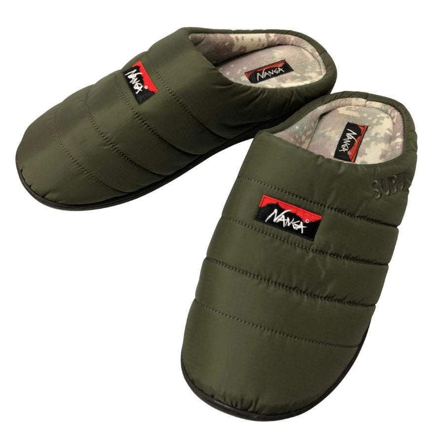 ナンガ スブ タキビ ウィンターサンダル コラボ 裏ボア 別注 26cm相当 カーキ NANGA SUBU 約26.0cm【AFC36】