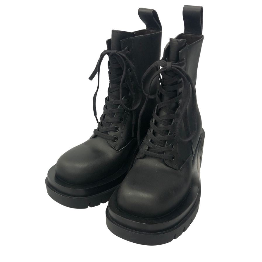 ボッテガヴェネタ ブーツ LUG ANKLE ブラック サイズ35 レディース BOTTEGA VENETA 約21.5cm【AFD7】