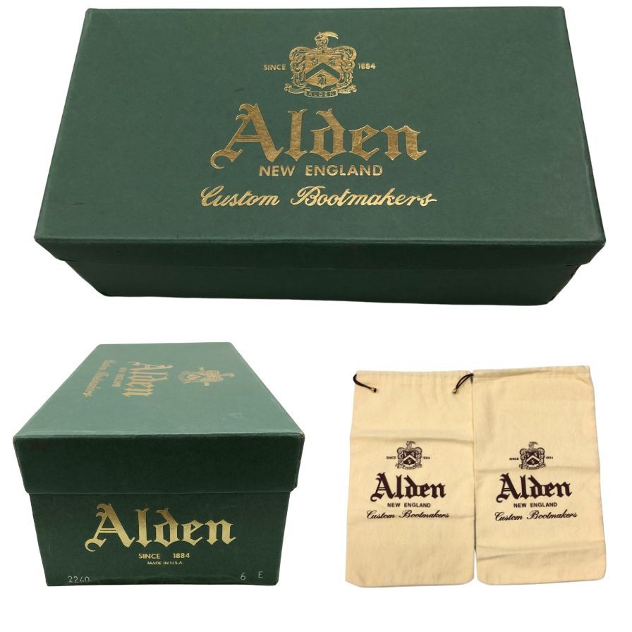 オールデン レザーシューズ 2240 コードバン Vチップ ブラウン サイズ6E メンズ ALDEN ビジネスシューズ 約24.0cm【LA】【中古】
