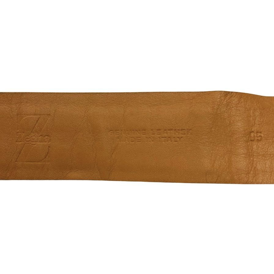 エルメネジルドゼニア ベルト レザー ブラウン メンズ サイズ95 Ermenegildo Zegna【AFI18】