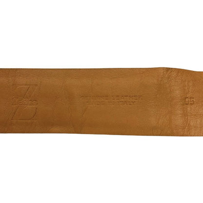 エルメネジルドゼニア ベルト レザー ブラウン メンズ サイズ95 Ermenegildo Zegna【AFI18】